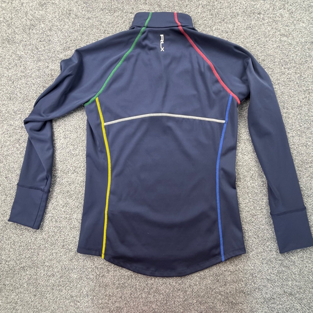 RLX Ralph Lauren Womens Navy Quarter Zip Pullover Long Sleeve Athletic Top SZ S - Picture 5 of 14